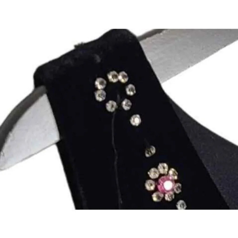 New Jessica Howard Evening Sequin Neckline Stretch Dress Black Velvet Feel 12 - Picture 8 of 8